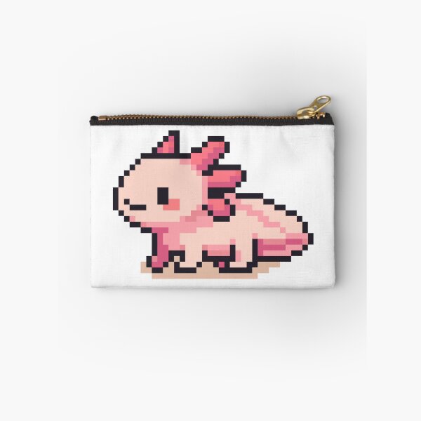 Item preview, Tiny Pixel Axolotl – Pink Curious Crawler designed and sold by retro_pixel.