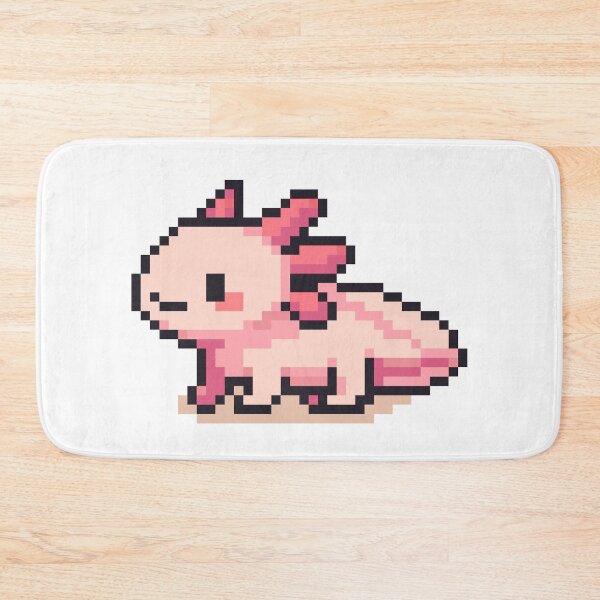 Item preview, Tiny Pixel Axolotl – Pink Curious Crawler designed and sold by retro_pixel.