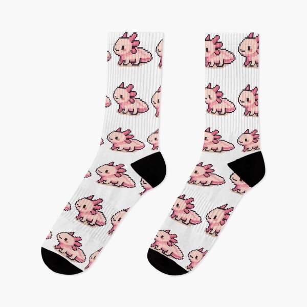 Item preview, Tiny Pixel Axolotl – Pink Curious Crawler designed and sold by retro_pixel.