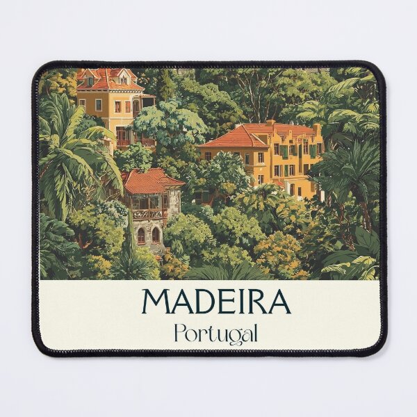 Item preview, Madeira Portugal Island Paradise Poster - Atlantic Garden Tropical Travel Art Print designed and sold by TuncGK.