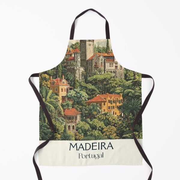 Item preview, Madeira Portugal Island Paradise Poster - Atlantic Garden Tropical Travel Art Print designed and sold by TuncGK.