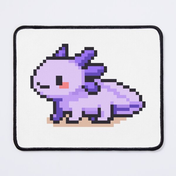 Item preview, Tiny Pixel Axolotl – Lavender Curious Crawler designed and sold by retro_pixel.