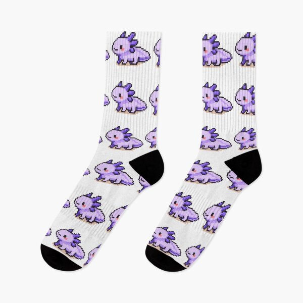 Item preview, Tiny Pixel Axolotl – Lavender Curious Crawler designed and sold by retro_pixel.
