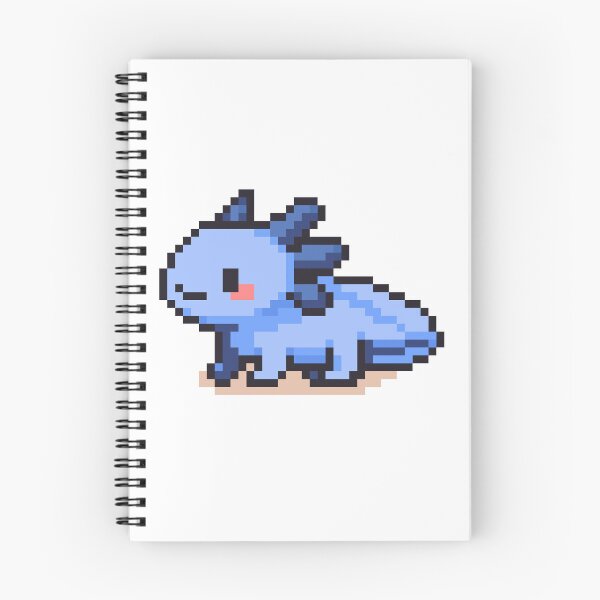 Item preview, Tiny Pixel Axolotl – Blueberry Curious Crawler designed and sold by retro_pixel.