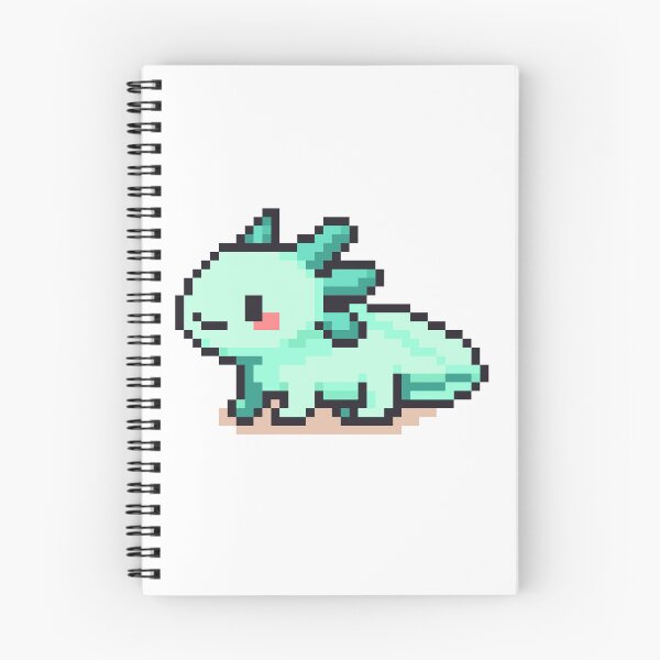 Item preview, Tiny Pixel Axolotl – Minty Curious Crawler designed and sold by retro_pixel.