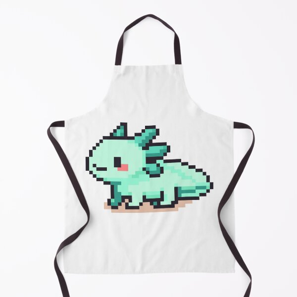 Item preview, Tiny Pixel Axolotl – Minty Curious Crawler designed and sold by retro_pixel.