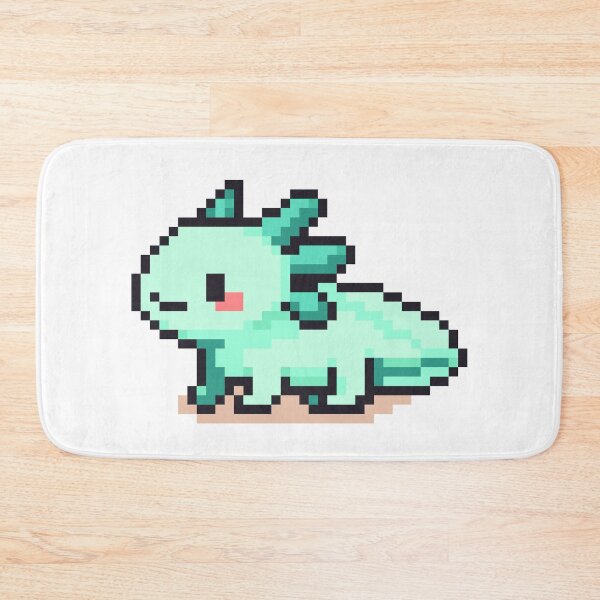 Item preview, Tiny Pixel Axolotl – Minty Curious Crawler designed and sold by retro_pixel.