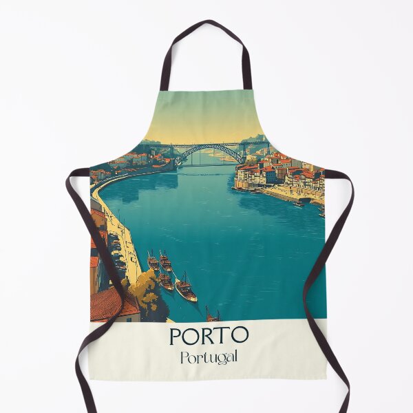 Item preview, Porto Portugal River City Poster - Port Wine Capital Douro Riverside Travel Art Print designed and sold by TuncGK.