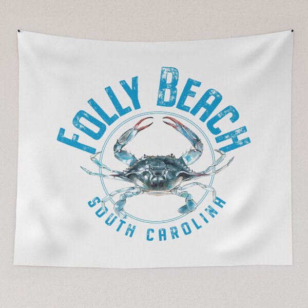 Item preview, Folly Beach South Carolina Blue Crab Design designed and sold by Futurebeachbum.