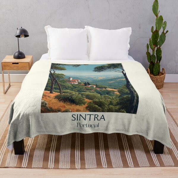 Item preview, Sintra Portugal Fairytale Palaces Poster - Romantic Mountain UNESCO Heritage Travel Art designed and sold by TuncGK.