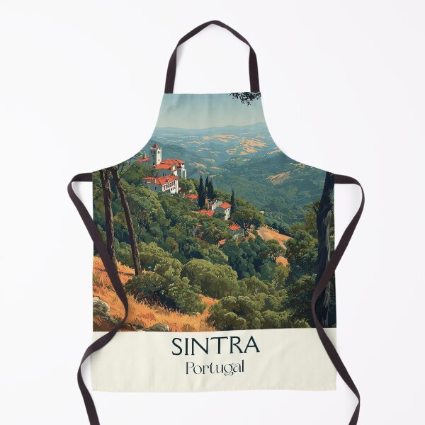 Item preview, Sintra Portugal Fairytale Palaces Poster - Romantic Mountain UNESCO Heritage Travel Art designed and sold by TuncGK.