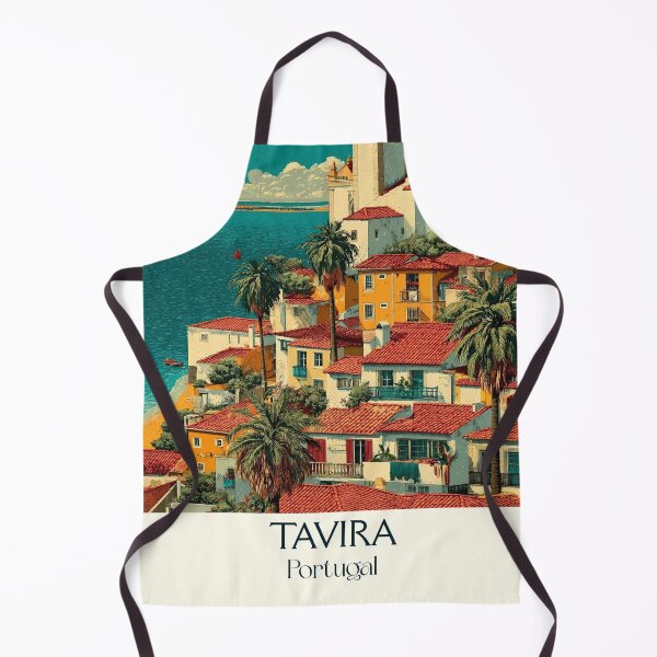 Item preview, Tavira Portugal Hidden Algarve Poster - Authentic Fishing Town Church Spires Travel Art designed and sold by TuncGK.