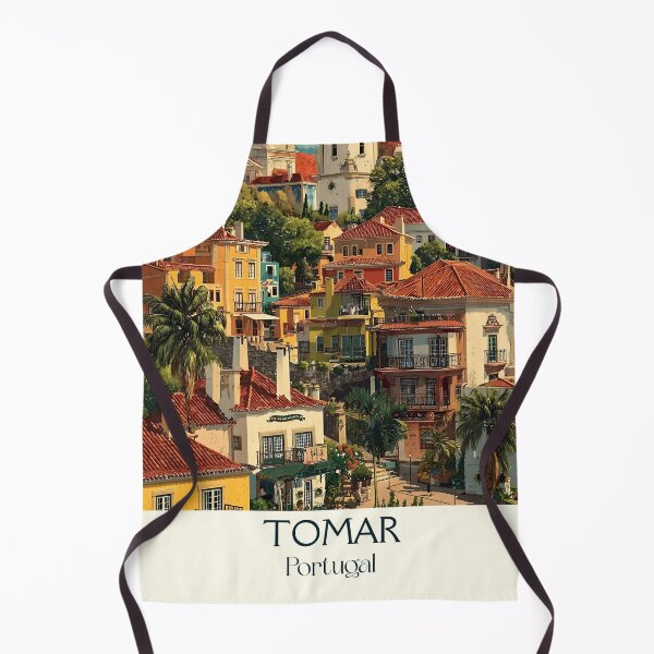Item preview, Tomar Portugal Knights Templar Poster - Historic Castle Convent UNESCO Travel Art Print designed and sold by TuncGK.