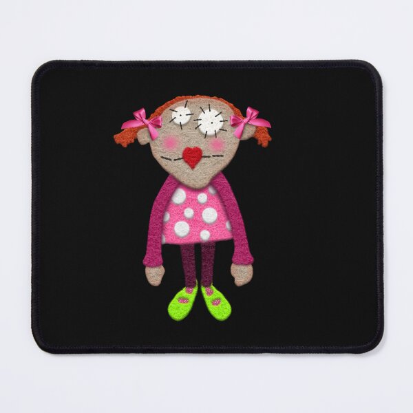 Item preview, Whimsical Felt Look Funky Girl in Pink by Cherie designed and sold by CheriesArt.