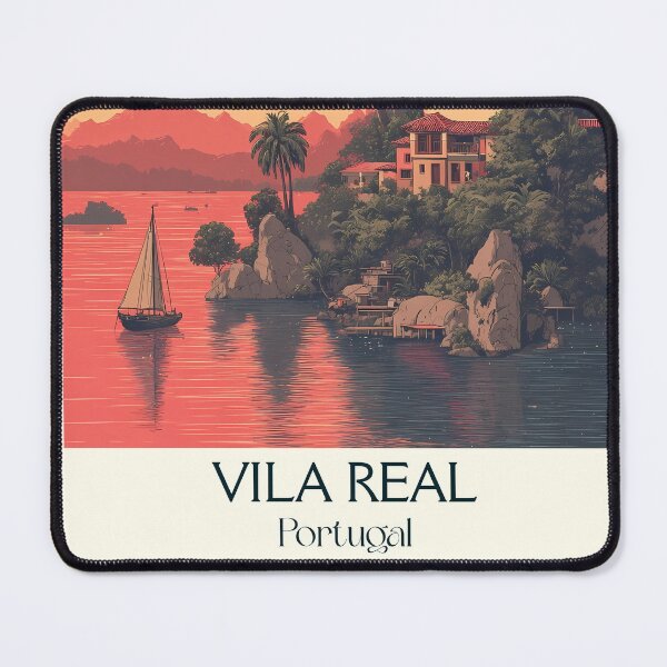 Item preview, Vila Real Portugal Douro Gateway Poster - Mateus Palace Mountain City Sunset Travel Art designed and sold by TuncGK.