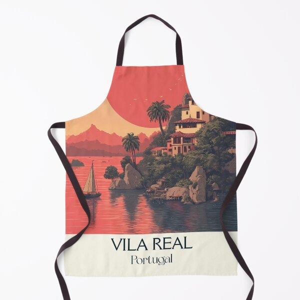 Item preview, Vila Real Portugal Douro Gateway Poster - Mateus Palace Mountain City Sunset Travel Art designed and sold by TuncGK.