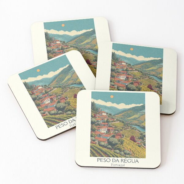 Item preview, Peso da Régua Portugal Douro Valley Poster - Wine Capital River Town Port Wine Travel Art designed and sold by TuncGK.
