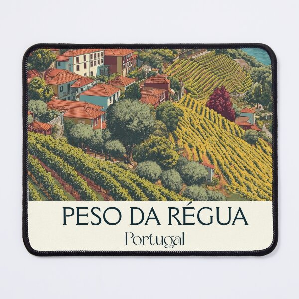 Item preview, Peso da Régua Portugal Douro Valley Poster - Wine Capital River Town Port Wine Travel Art designed and sold by TuncGK.