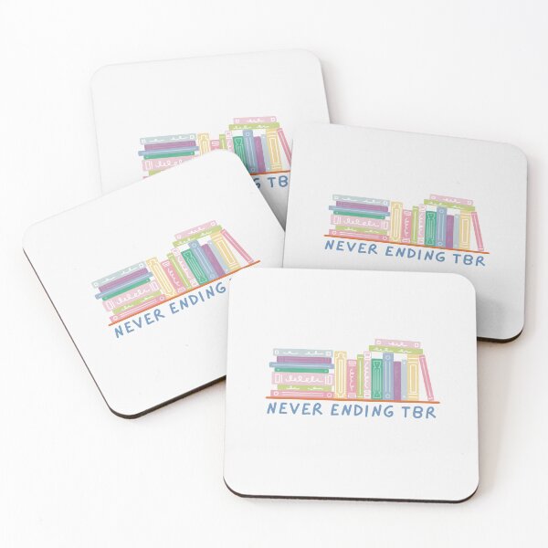 Item preview, neverending tbr cute pastel bookshelf designed and sold by winterpumpkin.
