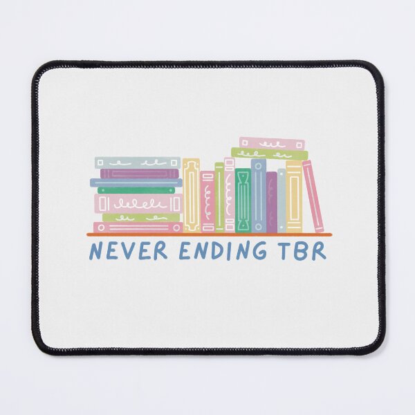 Item preview, neverending tbr cute pastel bookshelf designed and sold by winterpumpkin.
