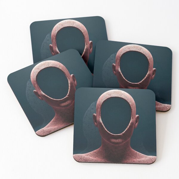 Item preview, Faceless Human Sculpture Print | Enigmatic Swirl Pattern Design designed and sold by Flagorama.