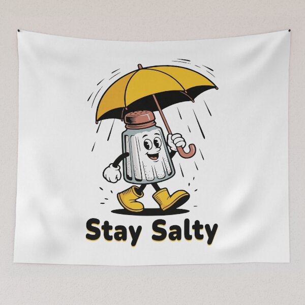 Item preview, Funny Salt Shaker Cartoon Retro Mascot designed and sold by EthosWear.