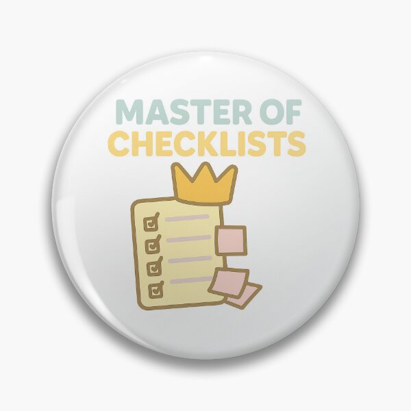 Item preview, Master of Checklists designed and sold by acupofcoffy.