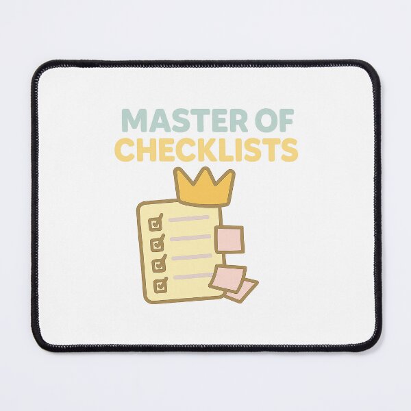 Item preview, Master of Checklists designed and sold by acupofcoffy.