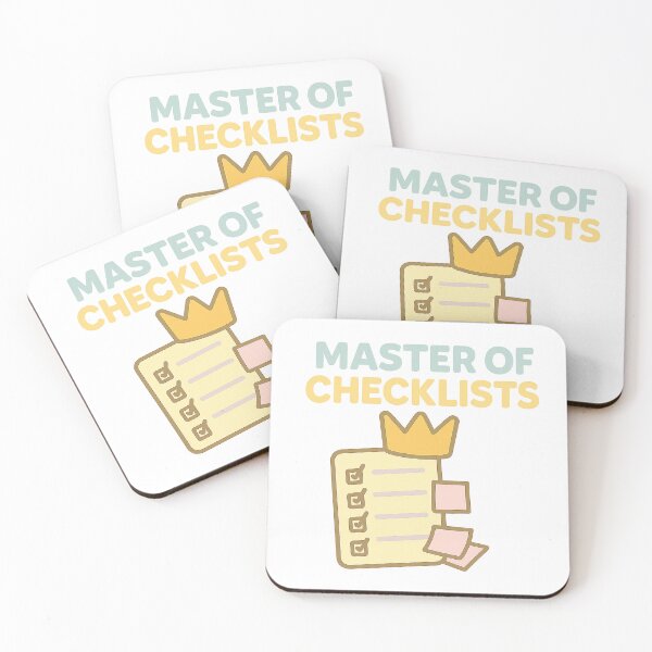 Item preview, Master of Checklists designed and sold by acupofcoffy.