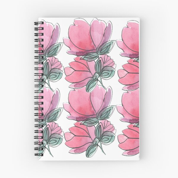 Artikelvorschau, Rosa Aquarell Blumenblüten entworfen und verkauft von Code4Designs.