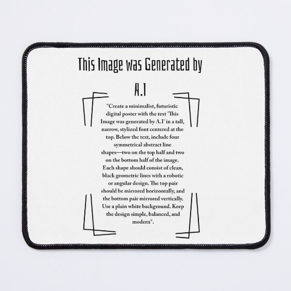 Item preview, Funny A.I Designed Minimalist Geometric Line Artwork –  Abstract Black and White Design designed and sold by VueArts.