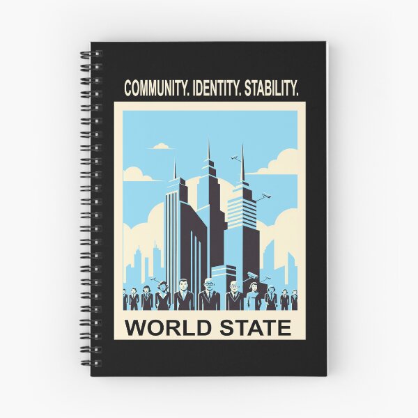 Item preview, Brave New World - World State - Community. Identity. Stability. designed and sold by DesertG.