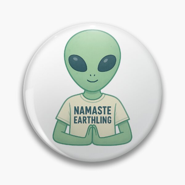 Item preview, Namaste, Earthlings designed and sold by CosmicCutouts.