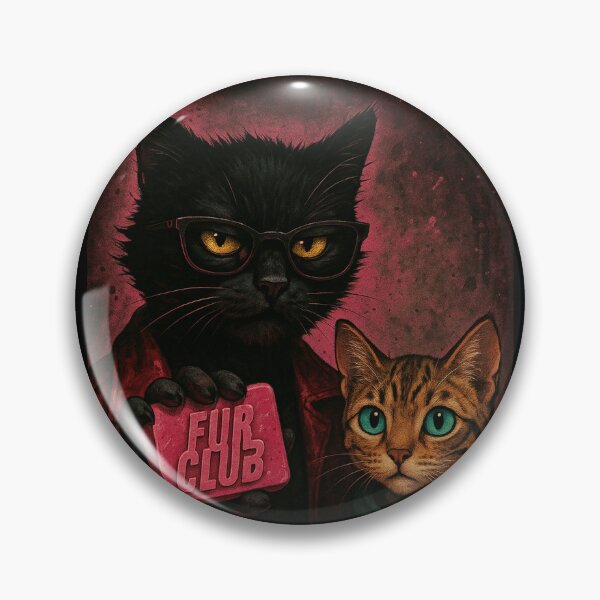 Item preview, Fur Club – Fight Club Cat Parody Poster designed and sold by bloria.