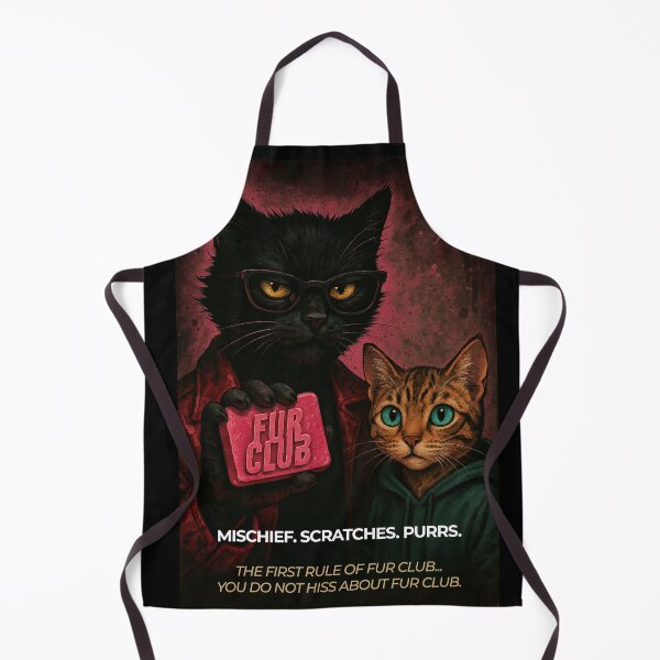Item preview, Fur Club – Fight Club Cat Parody Poster designed and sold by bloria.