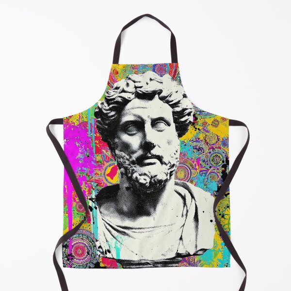 Item preview, Stoic Mandala - Ancient Statue and Sacred Geometry. designed and sold by KrisG-Art.