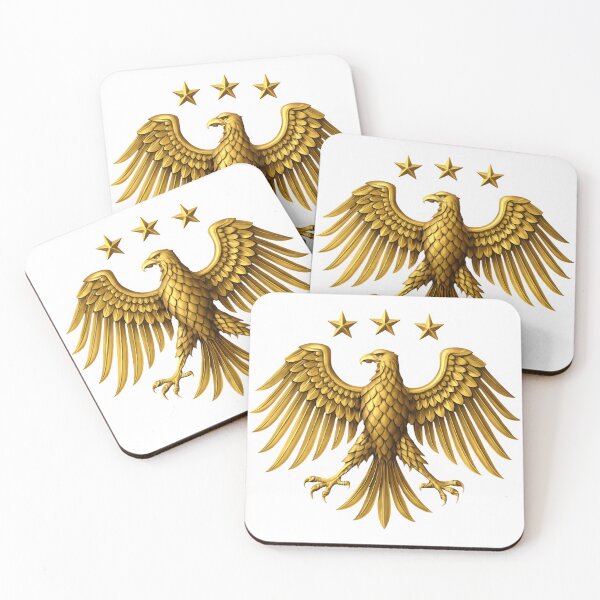 Item preview, Golden Syrian Eagle Emblem – Modern Heraldic National Symbol designed and sold by StudioNeon.