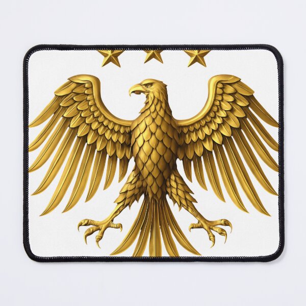 Item preview, Golden Syrian Eagle Emblem – Modern Heraldic National Symbol designed and sold by StudioNeon.