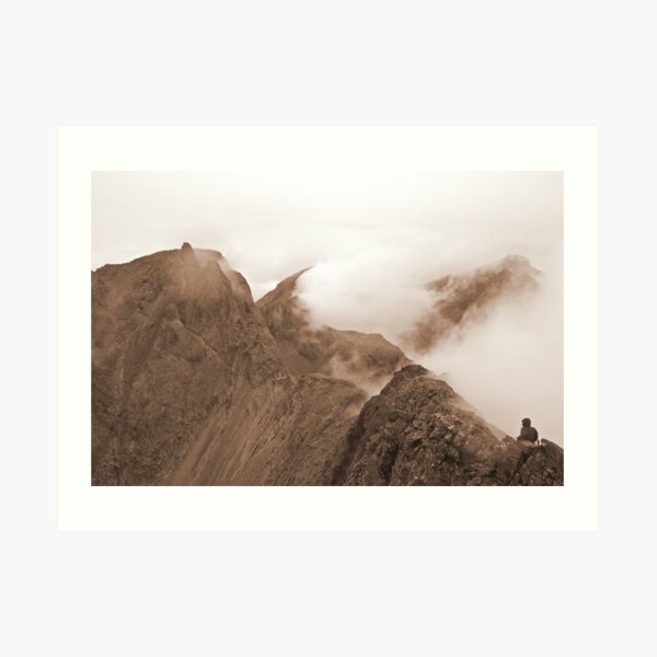 From Sgurr Mhic Choinnich Back to The Inaccessible Pinnacle, Skye Art Print