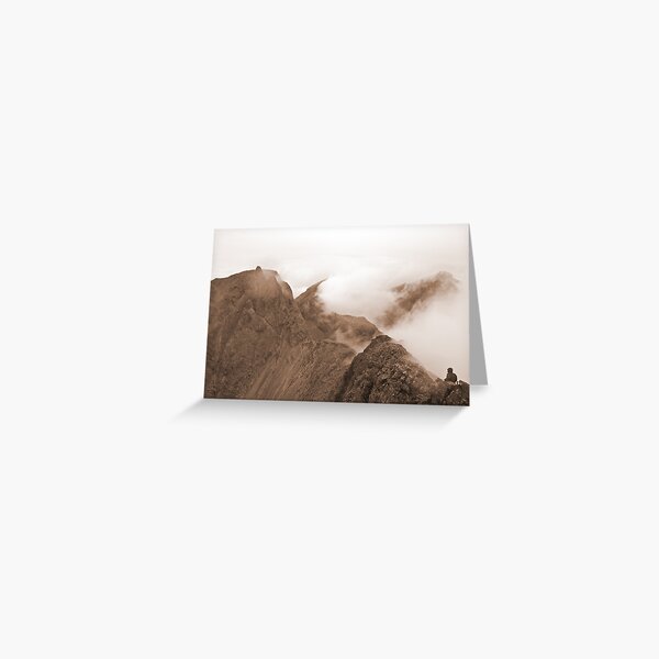 From Sgurr Mhic Choinnich Back to The Inaccessible Pinnacle, Skye Greeting Card