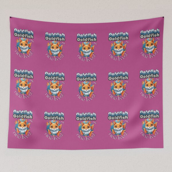 Item preview, Goldfish with nine lives! vibrant colors apparel  designed and sold by JumWow.