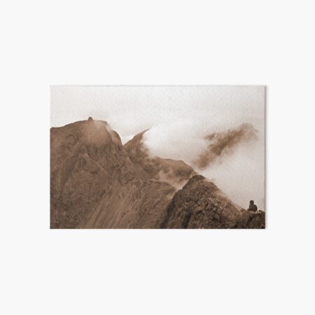 From Sgurr Mhic Choinnich Back to The Inaccessible Pinnacle, Skye Art Board Print