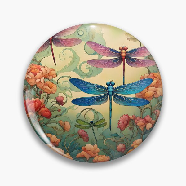 Item preview, Libélulas En El Romántico Jardín Ninfa II designed and sold by Glimmersmith.