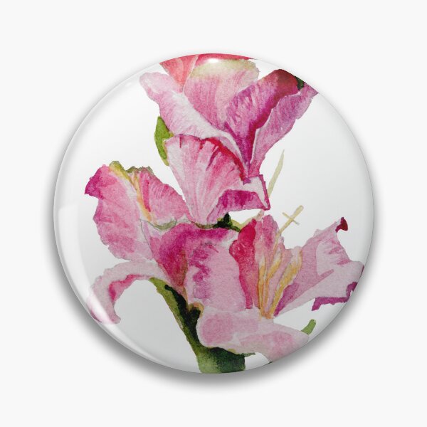 Item preview, Pink Gladiolus Watercolor Stem designed and sold by Jessica Heath.