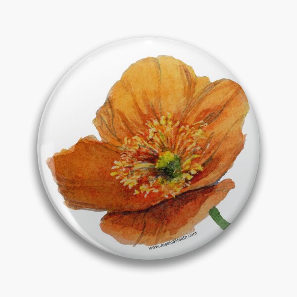 Item preview, Single Orange California Poppy designed and sold by Jessica Heath.