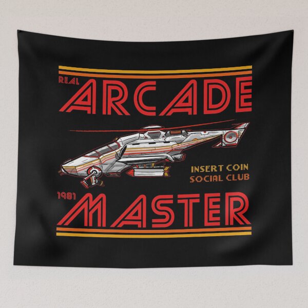 Item preview, retro arcade master - cyberpunk gamer graphic artwork designed and sold by hayrpictures.
