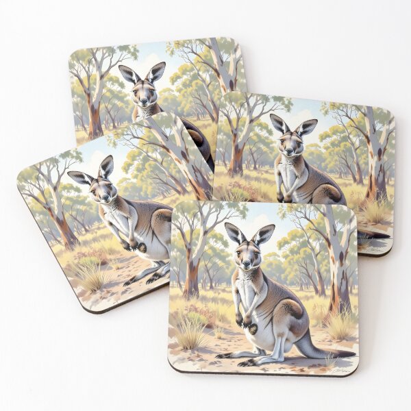 Item preview, Australian Natives Series - Kangaroo #3 designed and sold by HippieWorks.