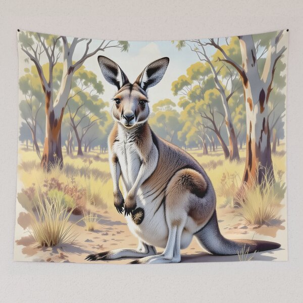 Item preview, Australian Natives Series - Kangaroo #3 designed and sold by HippieWorks.