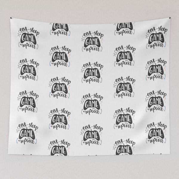 Item preview, eat sleep game repeat designed and sold by ManikRaja.