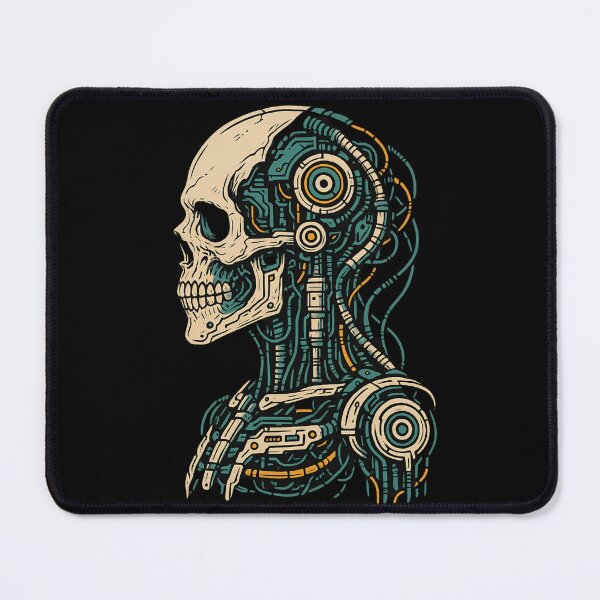 Item preview, Cyberpunk Mechanical Anatomy – Biomech Skull Design designed and sold by Design_Your_Day.